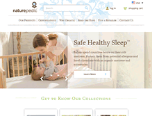Tablet Screenshot of naturepedic.com